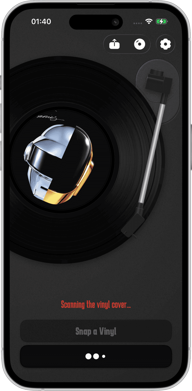 VinylScan Home - AI-powered vinyl scanning